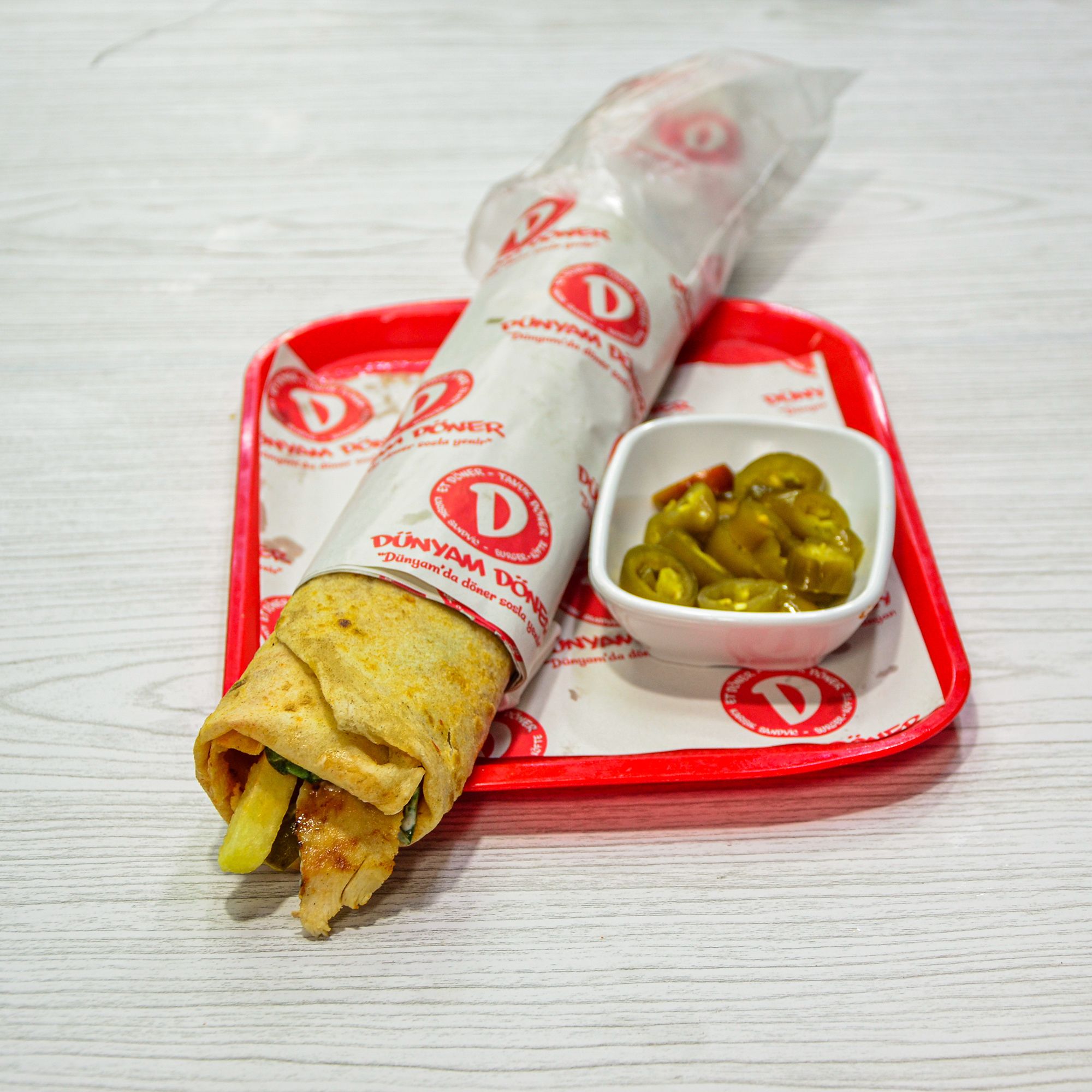 Dünyam Mega Antakya Tavuk Döner Dürüm (150 gr.)