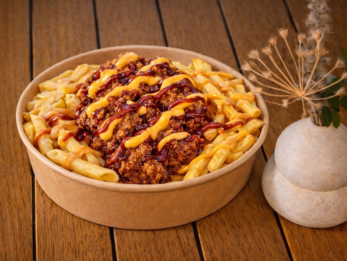 Easy Box-BBQ Cheddar Fries