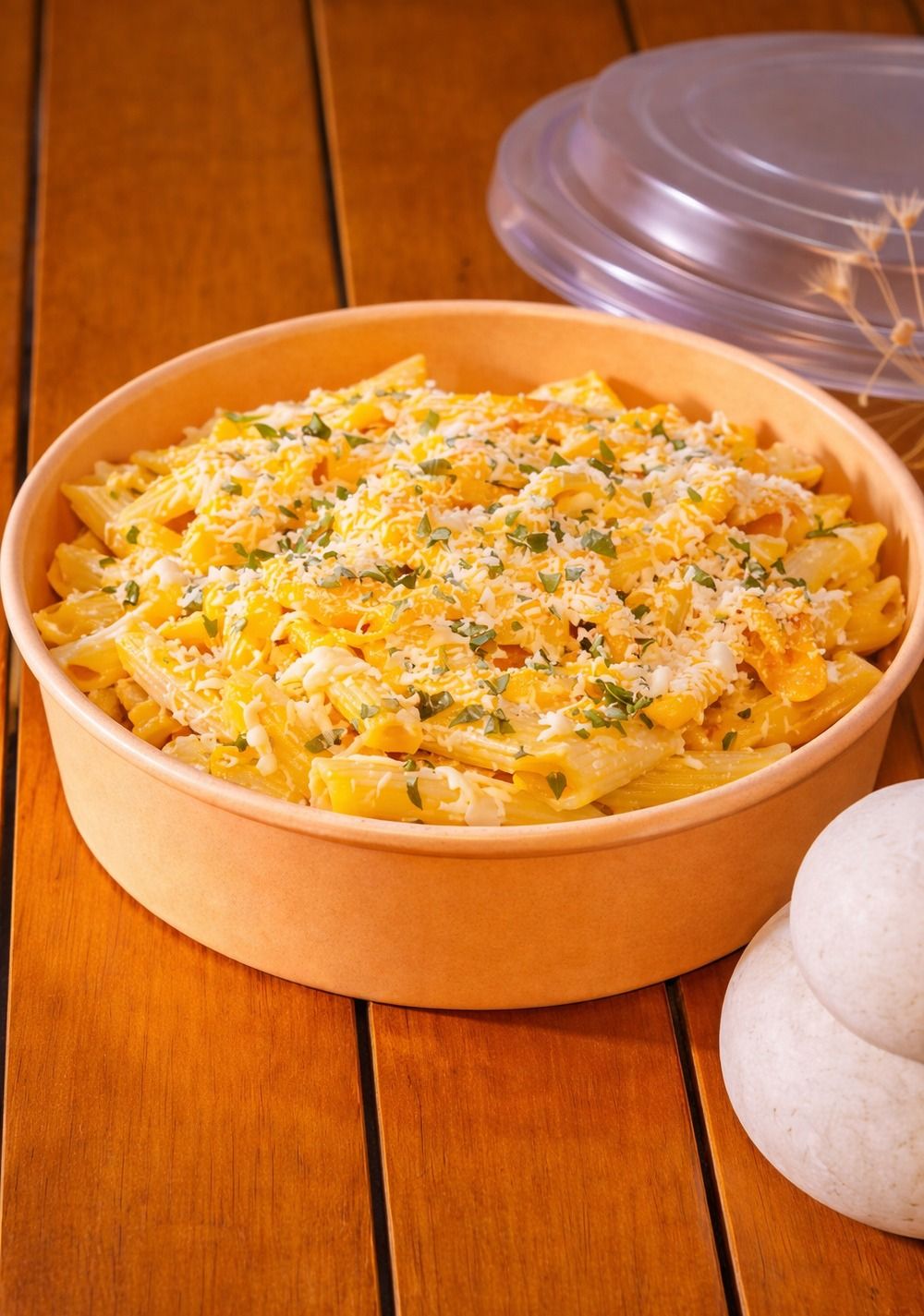 Cheddarlı Parmesanlı Penne