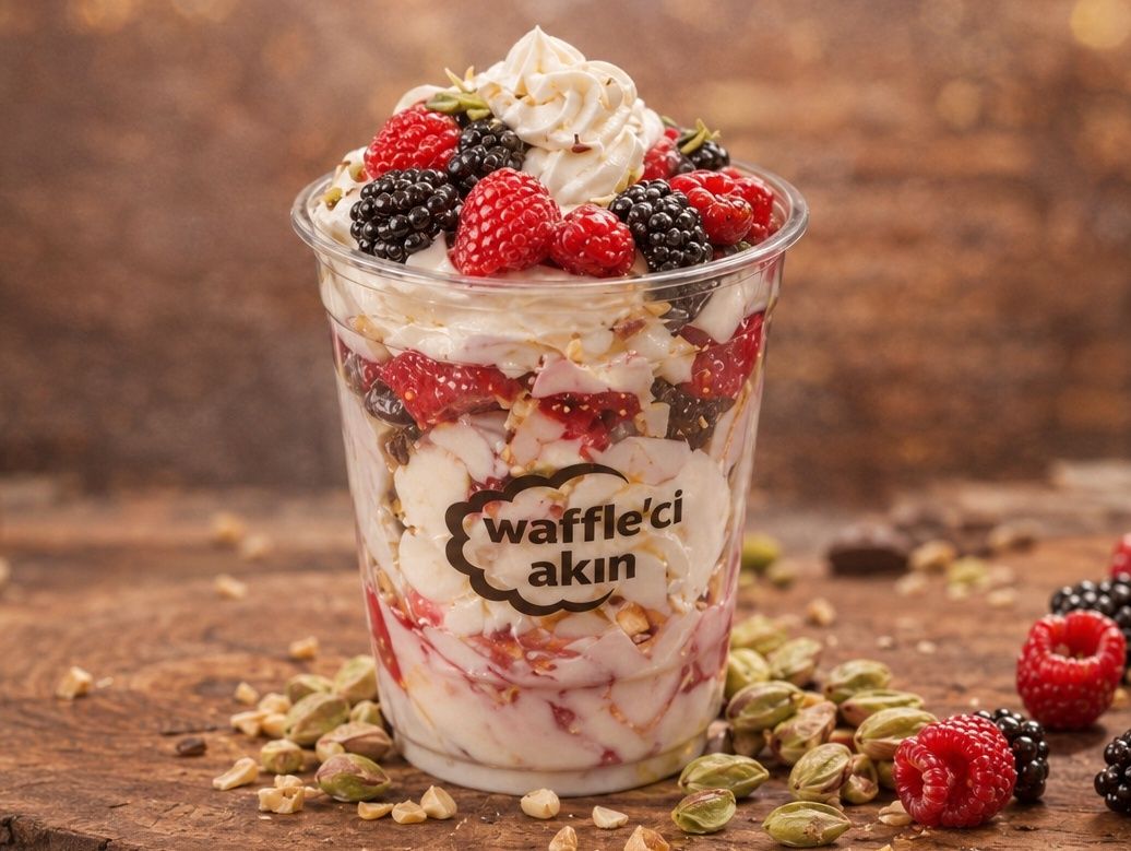 Pink Berries Bardak Waffle