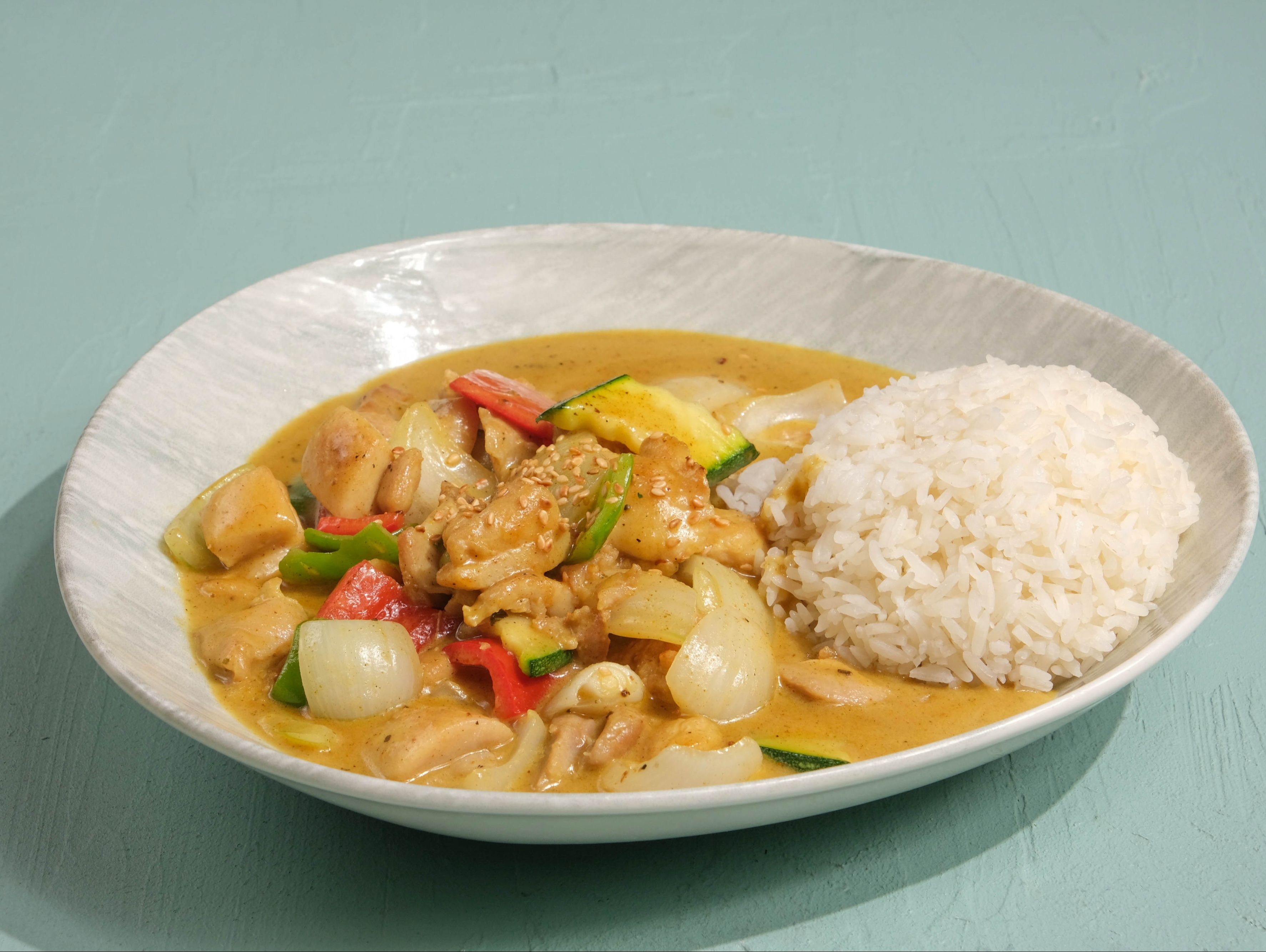Thai Yeşil Köri Soslu Tavuk