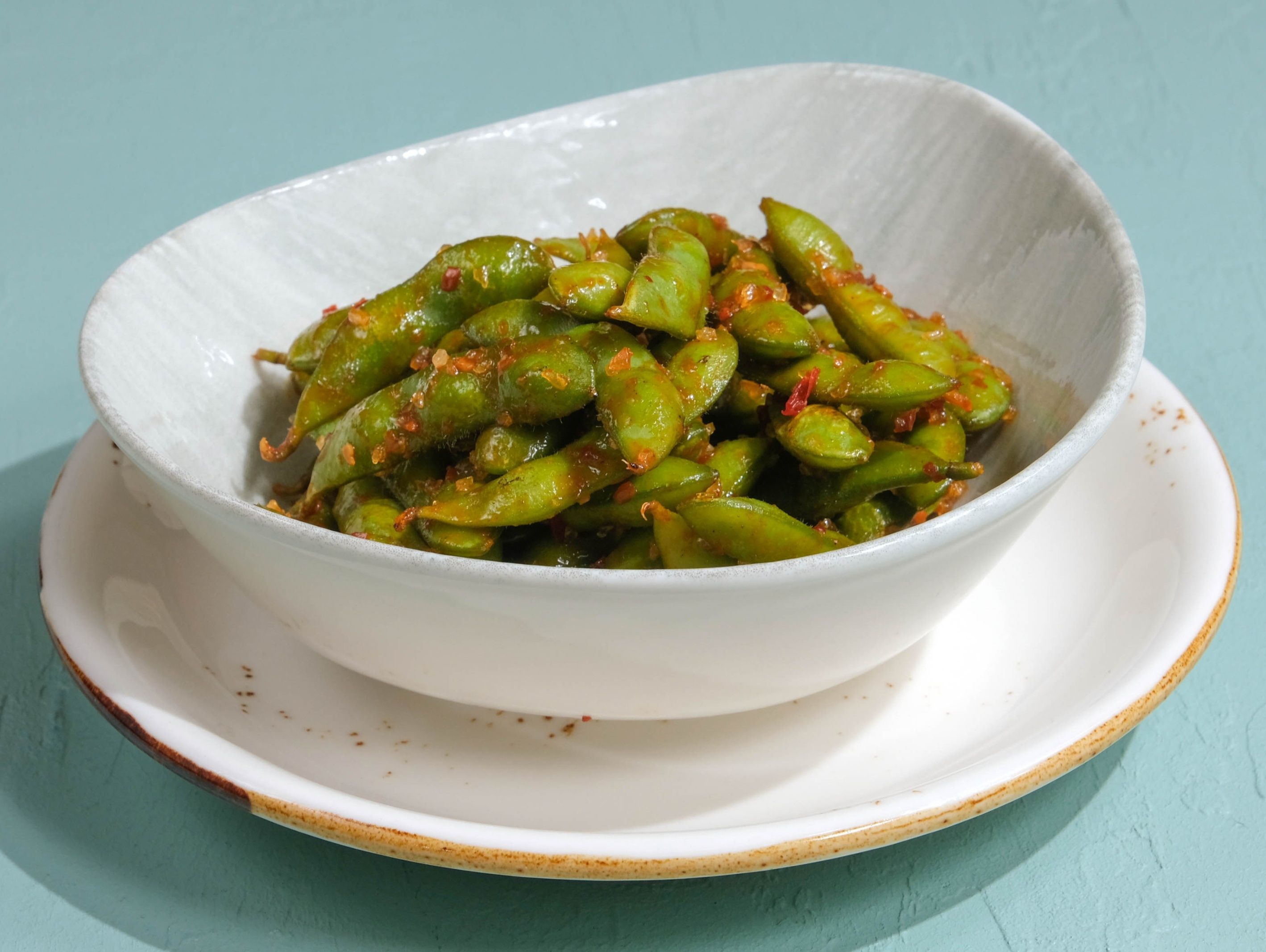 Acılı Sarımsaklı Edamame