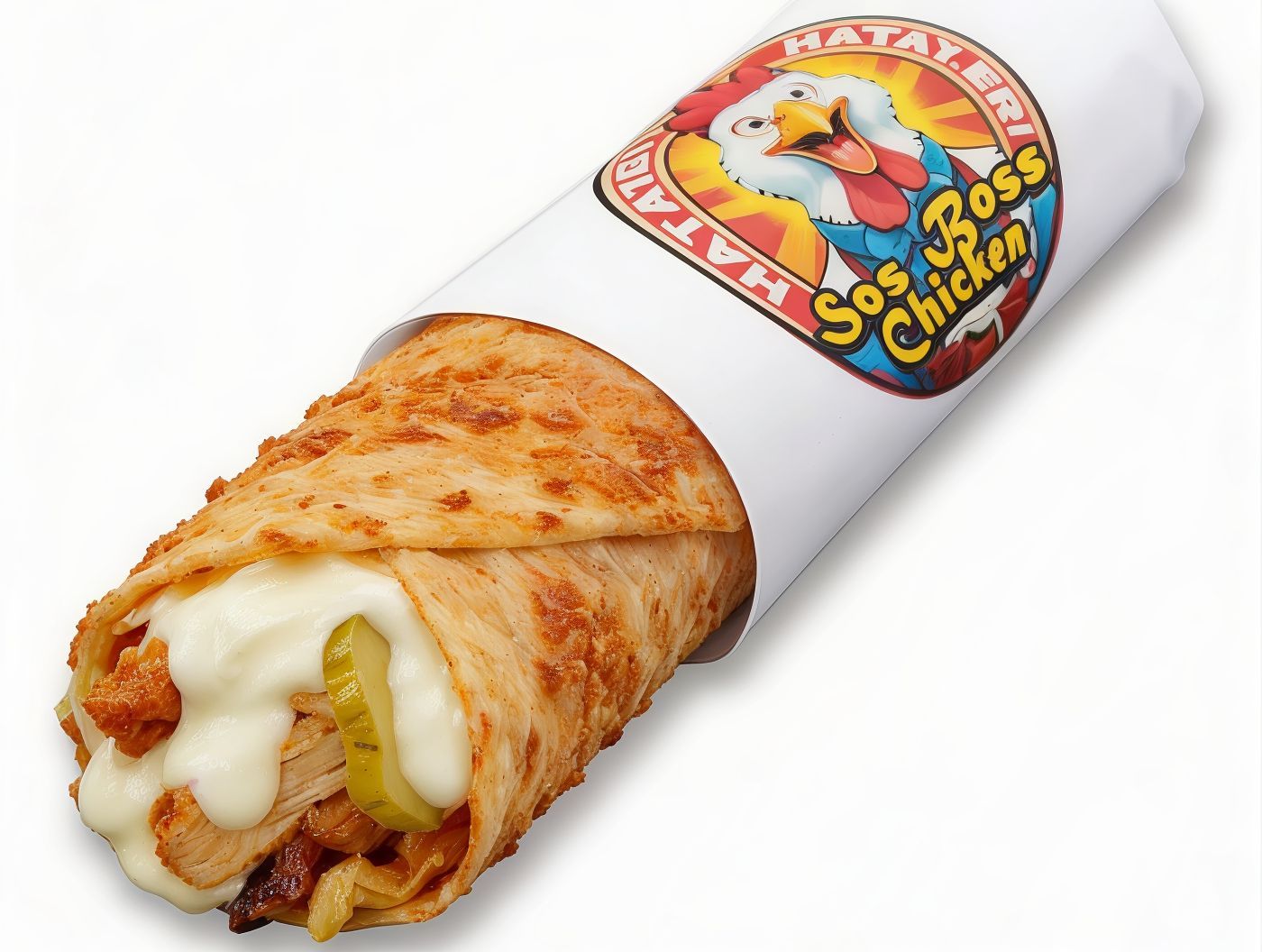 Kaşarlı Mega Tavuk Döner Dürüm