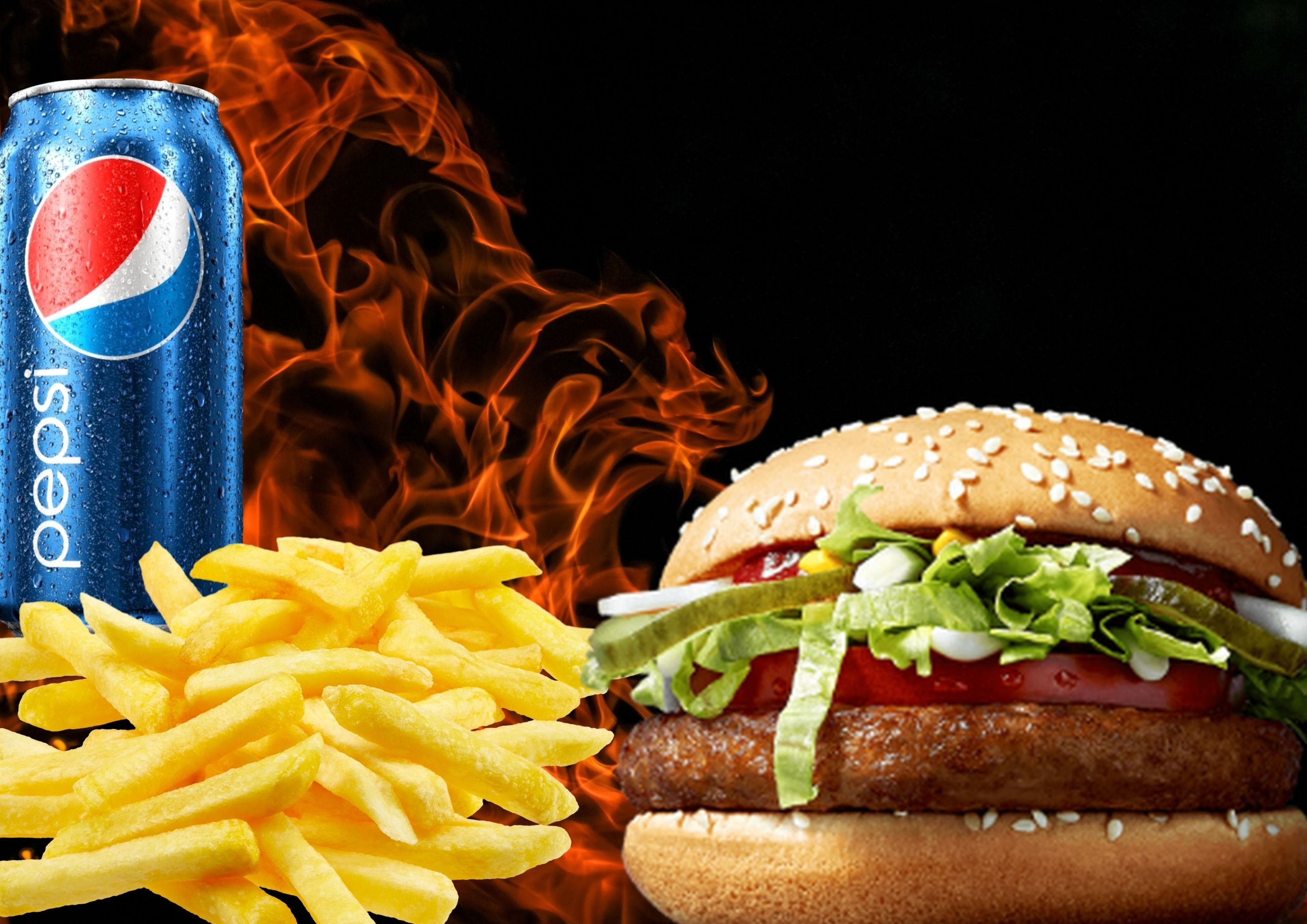 Vegan Burger Menü
