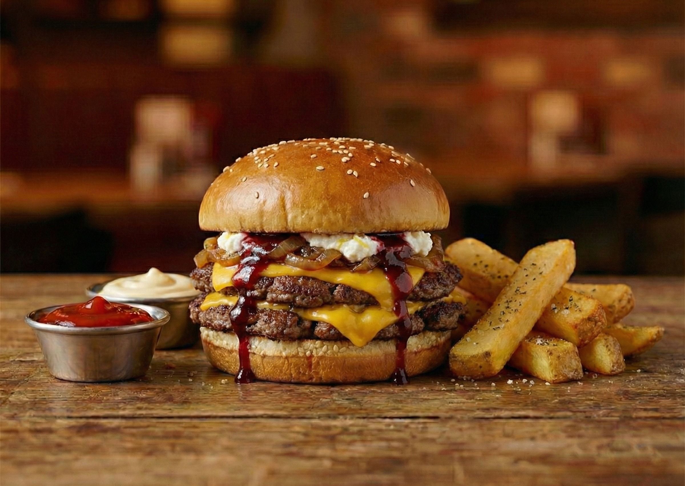 Cherry Lemon Smash Burger