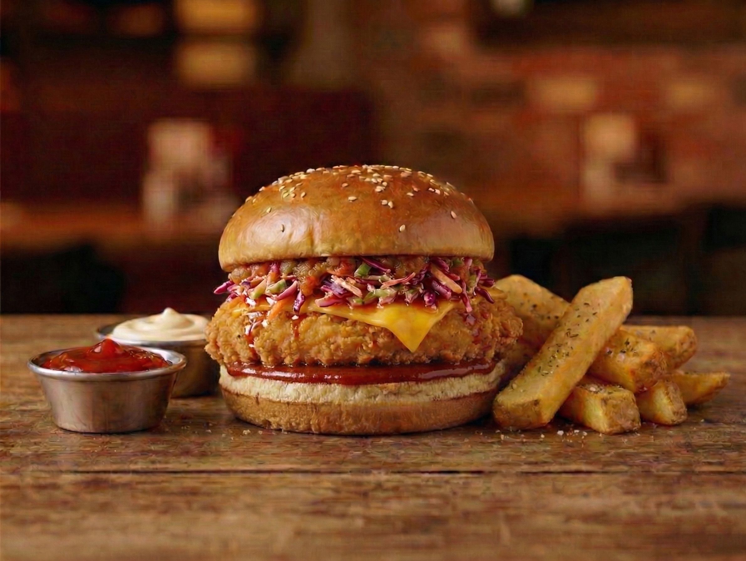 Acılı Meksikan Tavuk Burger