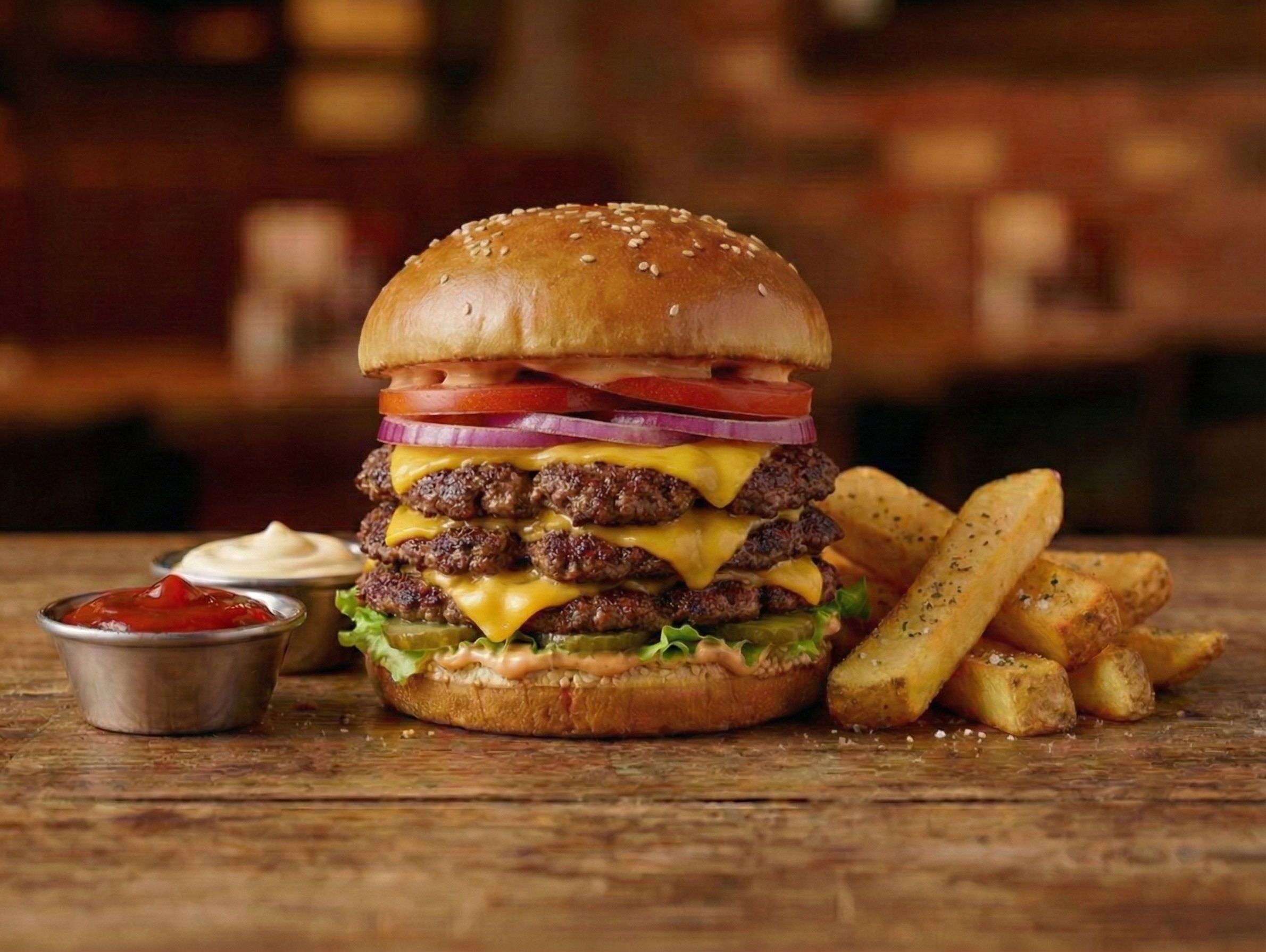 Triple Smash Burger