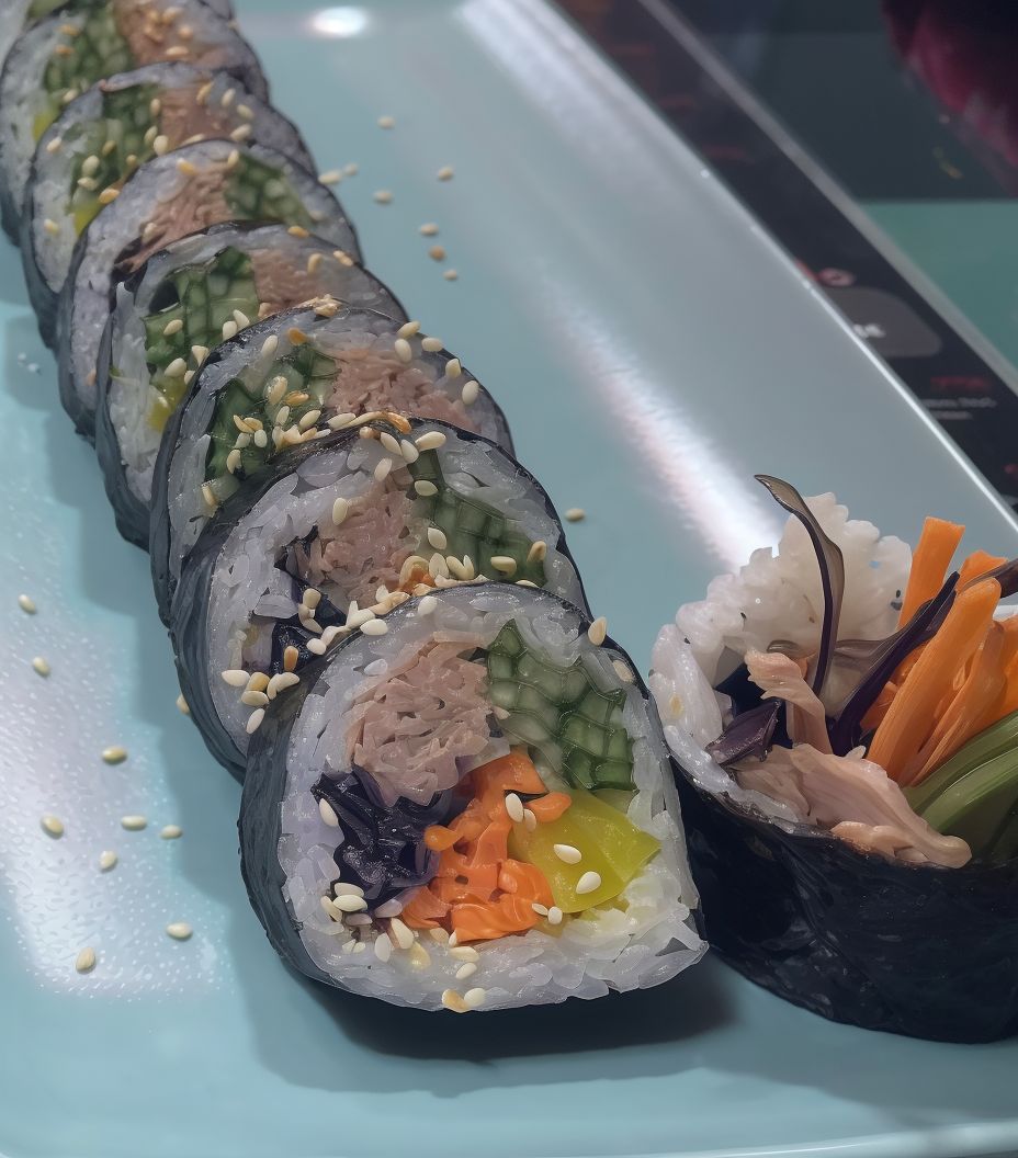 Ton Balıklı Kimbap (10 Adet)