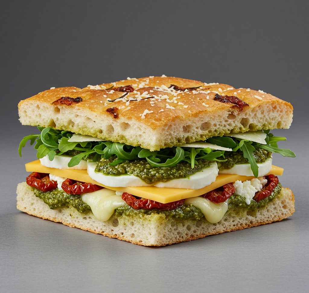 4 Peynirli Foccacia Sandviç
