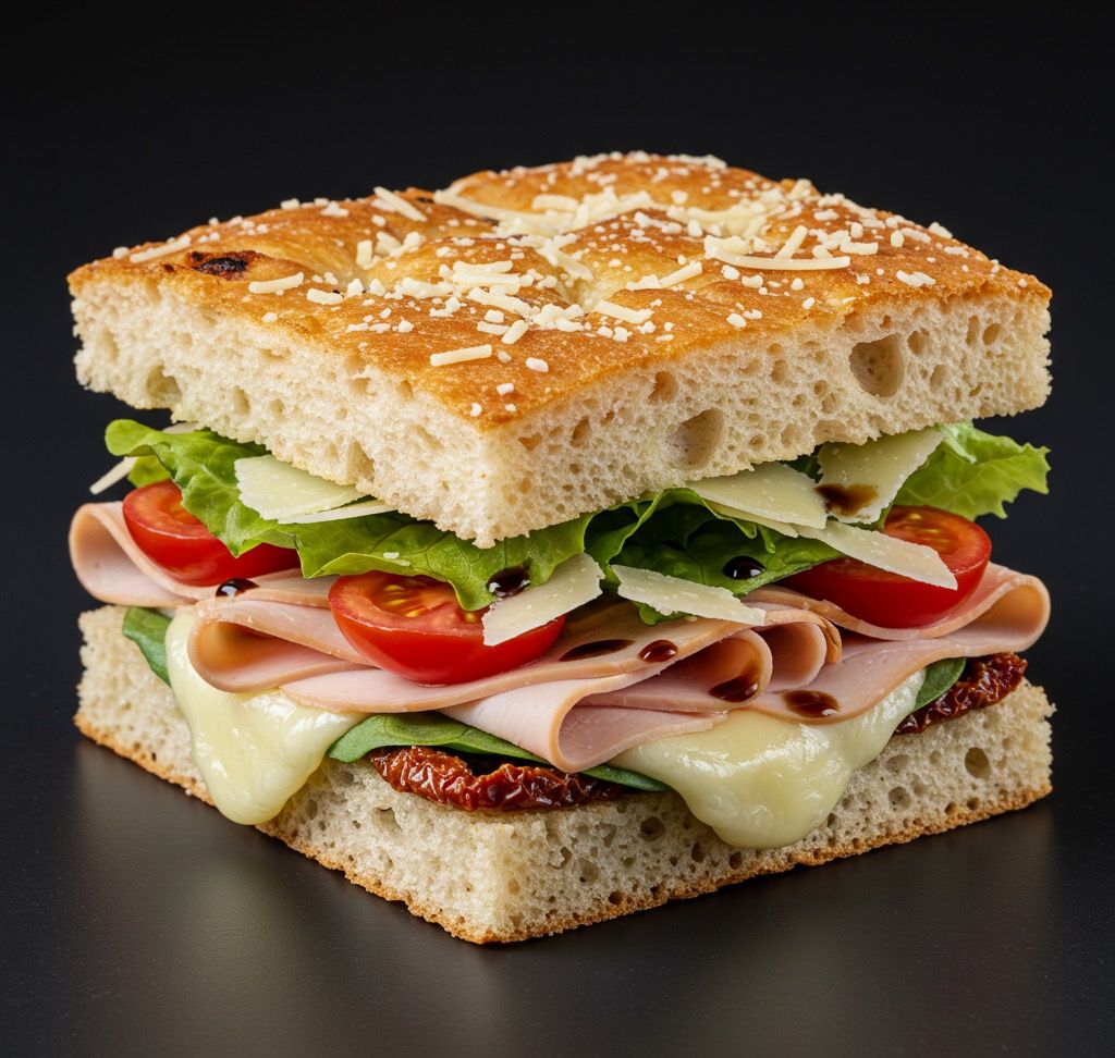 Hindi Füme Foccacia Sandviç