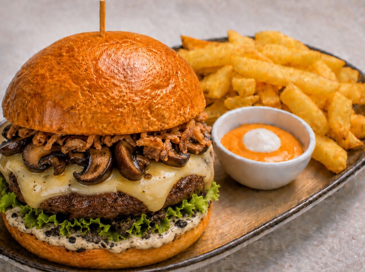 Trüffle And Mushroom Burger