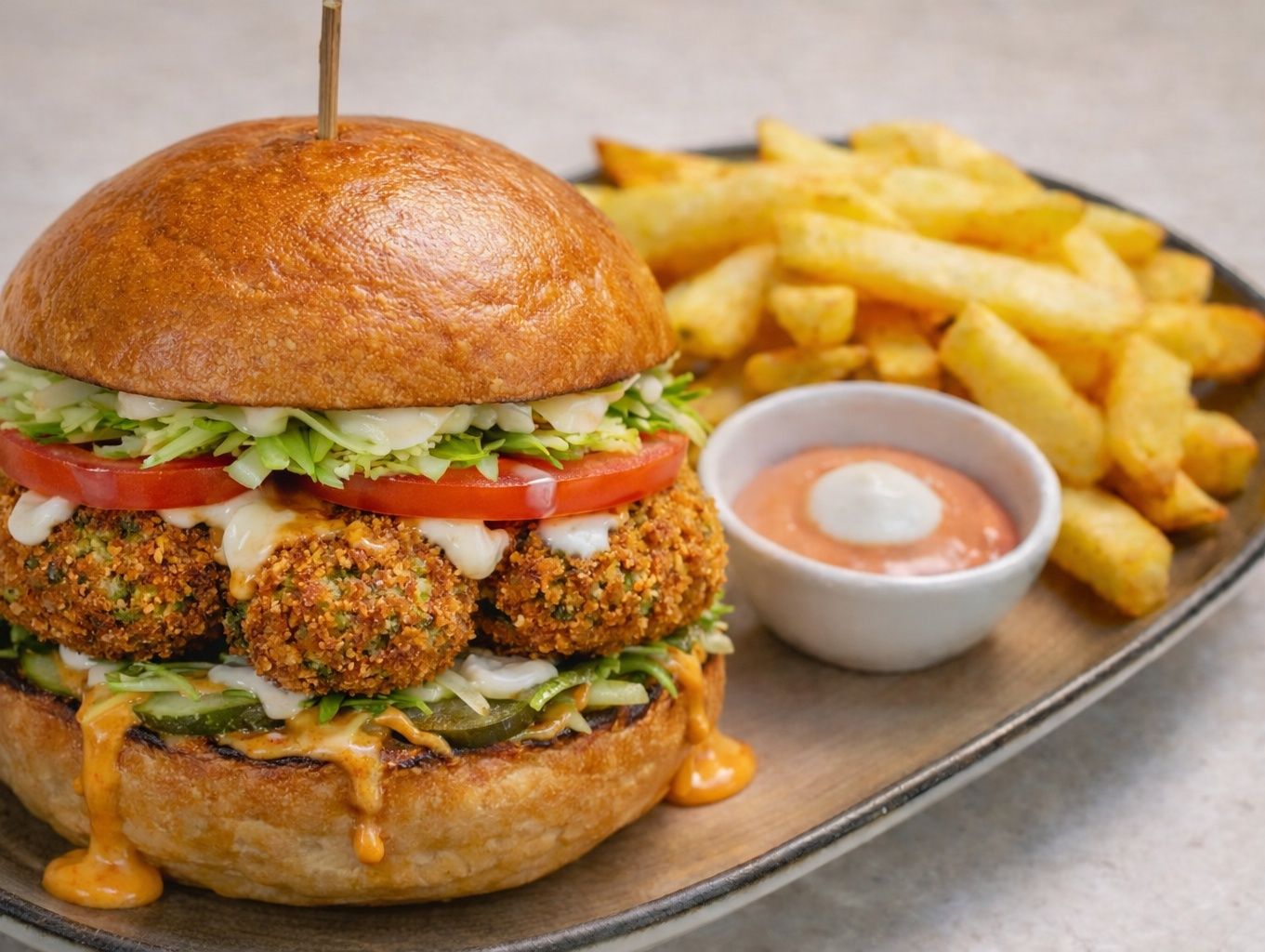 Falafel Burger (Vejetaryen)