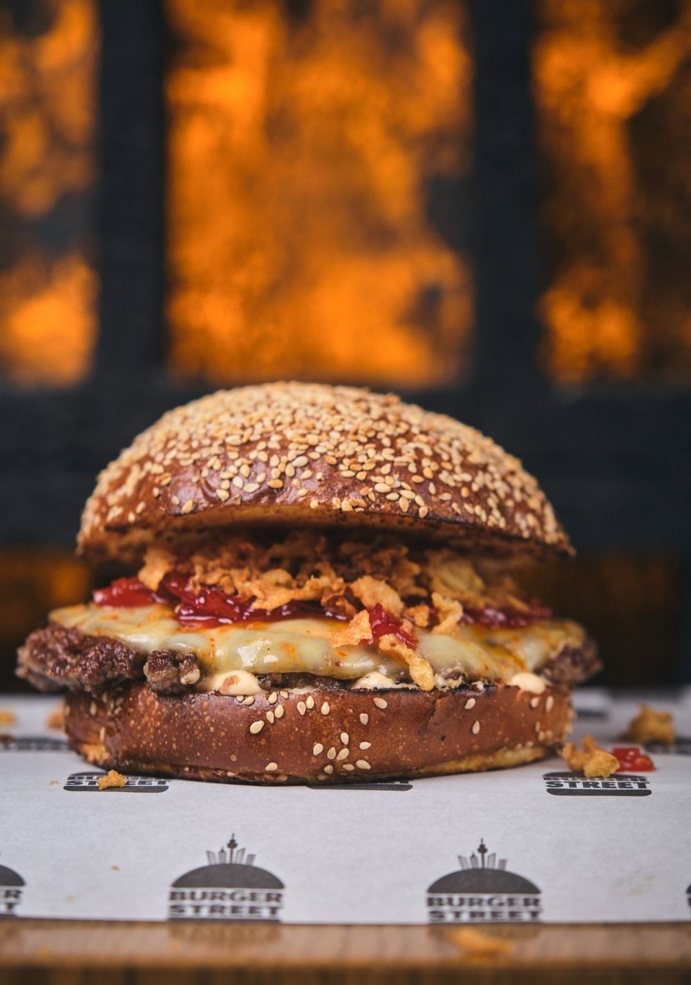 Saganaki Burger