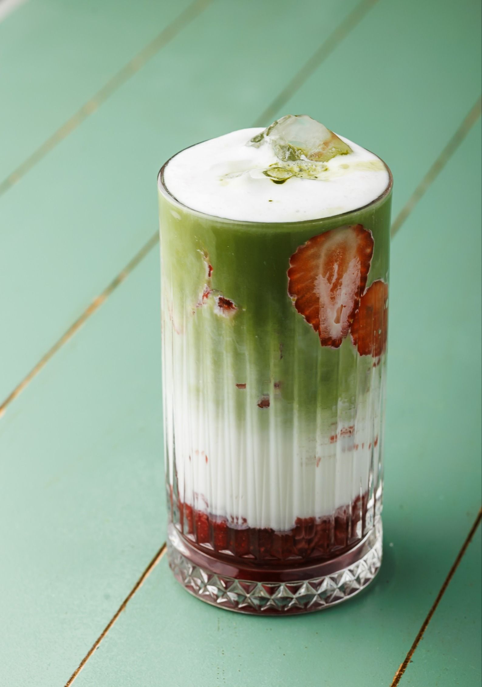 Iced Strawberry Matcha
