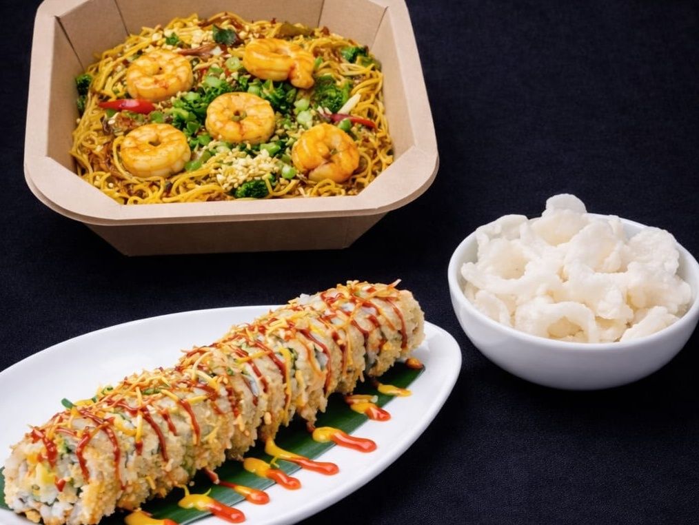 Karidesli Noodle & Crunch Roll