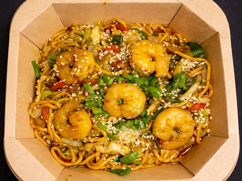 Karidesli Noodle