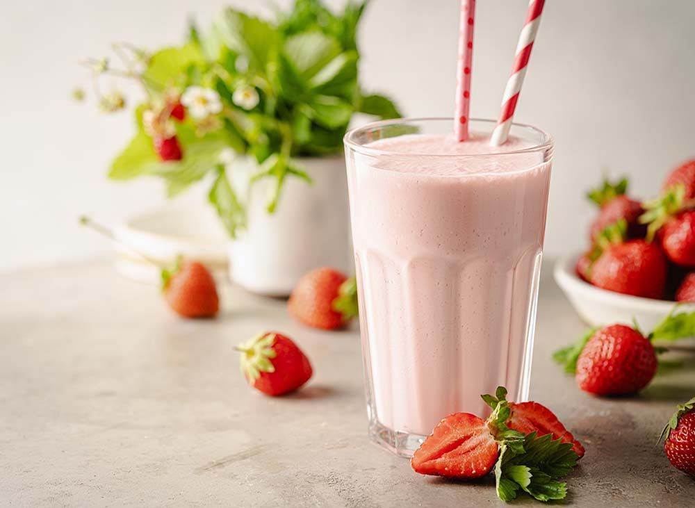Çilekli Milkshake
