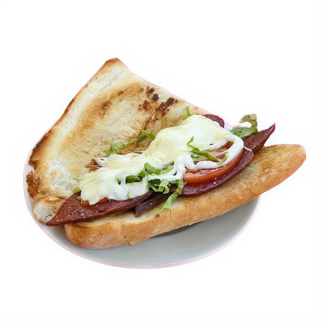 Yarım Ekmek Arası Kaşarlı Izgara Kasap Sucuk